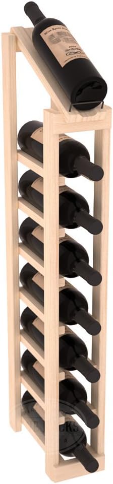 Wine Racks - Durable and Expandable Wine Storage System, Pine Unstained